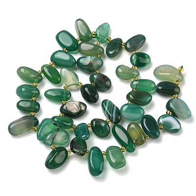 Natural Agate Beads Strands G-P604-A15-01-1