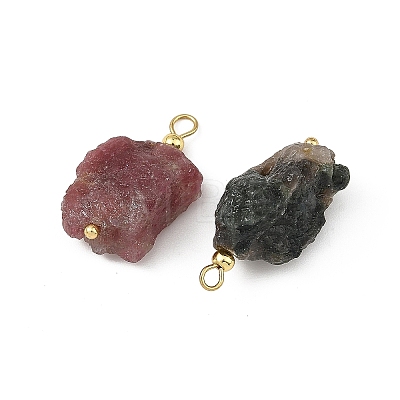 Raw Rough Natural Multicolor Tourmaline Pendants PALLOY-JF05962-1