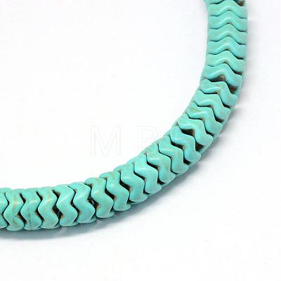 Synthetic Turquoise Gemstone Bead Strands TURQ-S282-30A-1