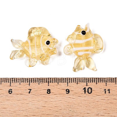 Handmade Lampwork Beads Strands LAMP-N024-35F-1