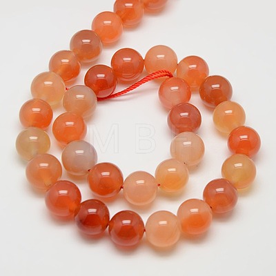 Natural Carnelian Beads Strands G-N0006-12mm-17-1