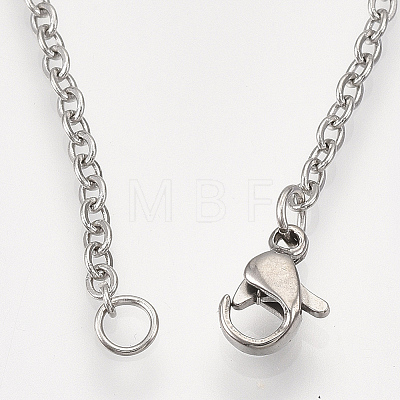 201 Stainless Steel Pendant Necklaces X-NJEW-T009-JN083-1-40-1