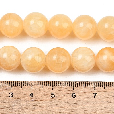 Natural Yellow Jade Graduated Beads Strands GG-CBA2AE1-A02-1