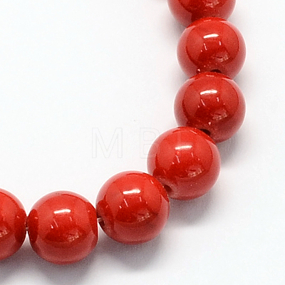 Natural Dyed Mashan Jade Gemstone Bead Strands X1-G-R272-6mm-01-1