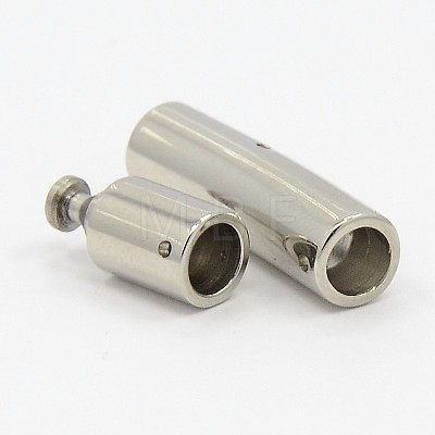 304 Stainless Steel Bayonet Clasps STAS-D032-1