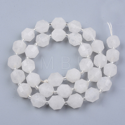 Natural White Jade Beads Strands G-R482-33B-10MM-1