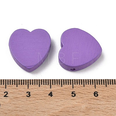 Spray Painted Wood Beads WOOD-L023-01A-1