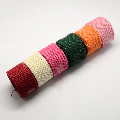 Burlap Ribbon DIY-S003-08-3.2cm-1