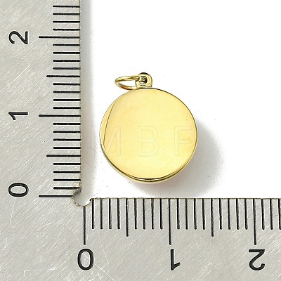 Ion Plating(IP) Real 14K Gold Plated 304 Stainless Steel with Glass Pendant FIND-Z028-32G-1