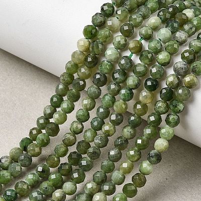 Natural Green Jasper Beads Strands G-RM250101-C10-1