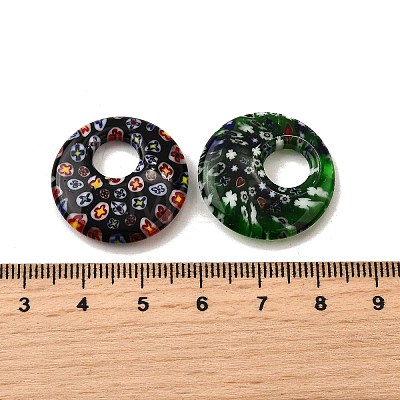 Handmade Millefiori Glass Beads LAMP-A155-01F-1