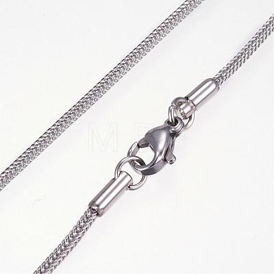 304 Stainless Steel Necklaces NJEW-D281-08-1
