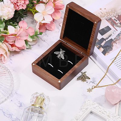 Wood Cuff-link Gift Storage Magnetic Boxes CON-WH0089-265A-1