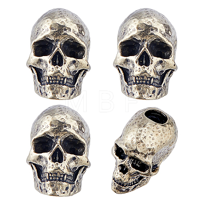 4Pcs Brass European Beads KK-FH0008-40AS-1