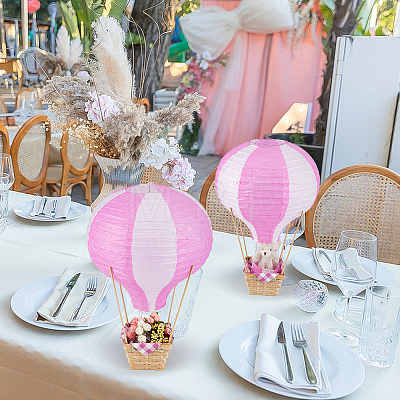 Paper & Iron Ball Lantern Party Decor AJEW-NB0009-45A-1