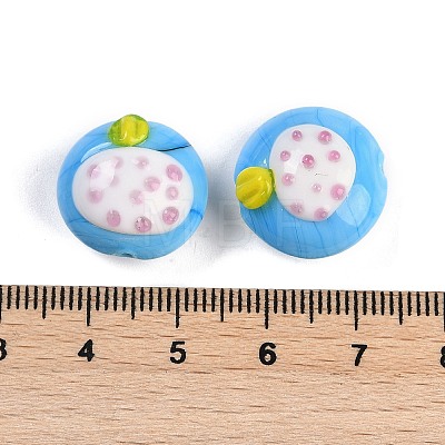 Handmade Lampwork Bumpy Beads Strands LAMP-Q002-02F-1