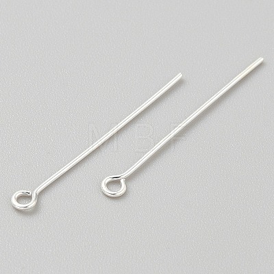 925 Sterling Silver Eye Pins STER-WH0019-25C-03-1