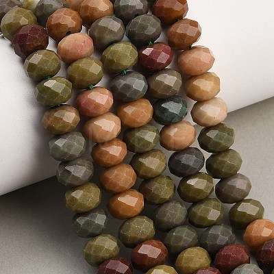 Faceted Dyed Natural White Jade Beads Strands GG-CBAE966-01B-G-1