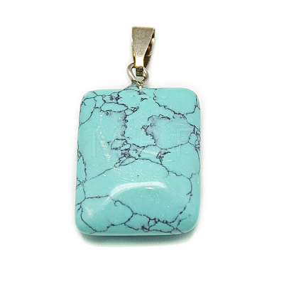 Natural & Synthetic Mixed Stone Pendants G-S293-16-B-1
