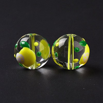 Transparent Glass Beads LAMP-B021-03B-16-1