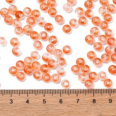 Baking Paint Transparent Colours Glass Round Beads SEED-L011-13A-13-1