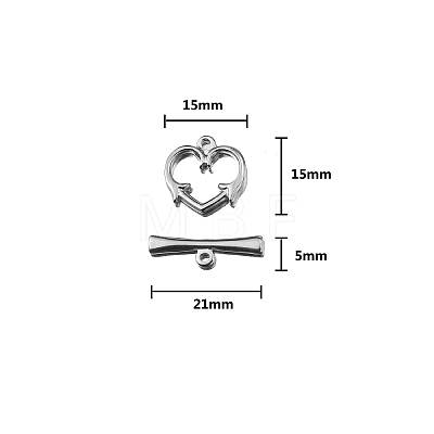 304 Stainless Steel Toggle Clasps PW-WG419A3-03-1