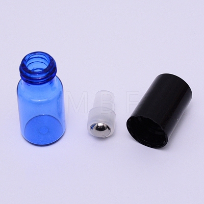 Glass Roller Bottles X-MRMJ-WH0066-03-1