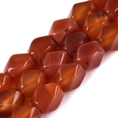 Natural Red Agate Beads Strands GG-N361-06A-03-1