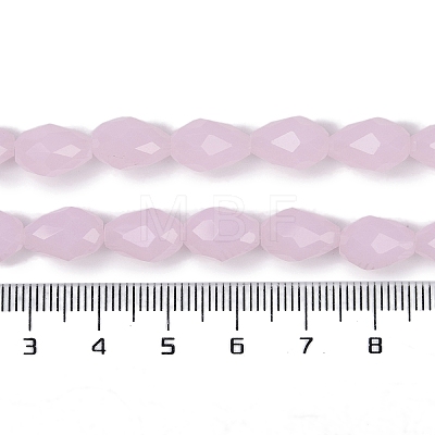 Electroplate Imitation Jade Glass Beads Strands GLAA-N005-J4mm-D01-1