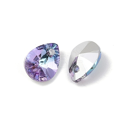 Faceted K9 Glass Rhinestone Charms RGLA-F053-E-001VL-1