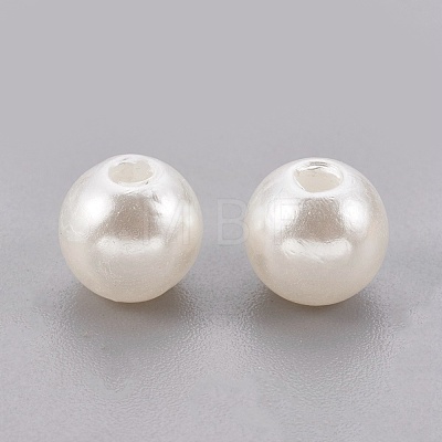 ABS Plastic Imitation Pearl Beads X-KY-G009-8mm-02-1
