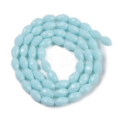 Opaque Solid Color Imitation Jade Beads Strands EGLA-N013-P8mm-D11-1