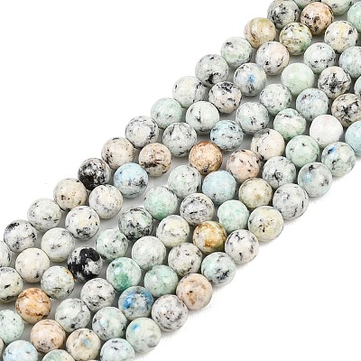Natural K2 Stone Beads Strands G-K405-B02-6mm-1
