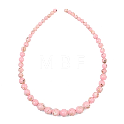 Synthetic Turquoise and Sea Shell Assembled Graduated Beads Strands GG-CBA2AE1-A07-B-1