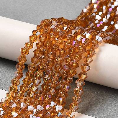 Transparent Electroplate Glass Beads Strands LS-GLAA-F029-2mm-A28-1