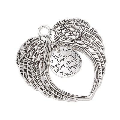 5Pcs Tibetan Style Alloy Pendants PALLOY-JF03019-02-1