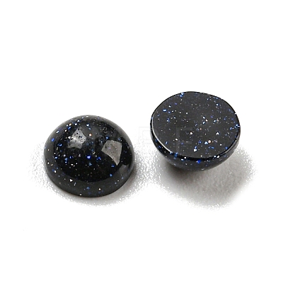 Synthetic Blue Goldstone Cabochons G-H309-03-05-1