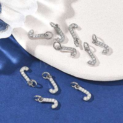 SHEGRACE Brass Micro Pave Clear Cubic Zirconia Pendants XGRQ29596-394P-J-1