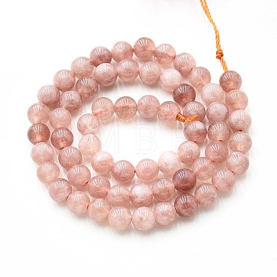 Natural Quartz Beads Strands G-N355-6mm-42-1