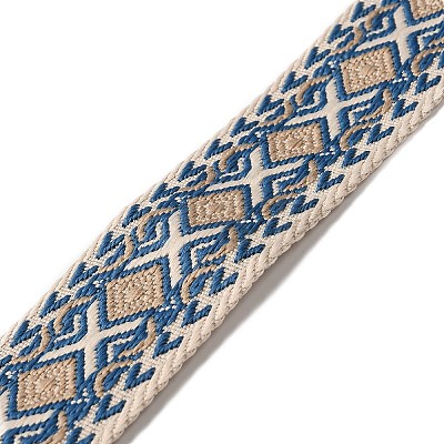 Ethnic Style Embroidery Polyester Ribbons OCOR-WH0082-45C-1