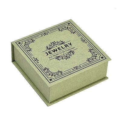 Floral Printed Paper Jewelry Display Magnetic Cases CON-K015-03C-02-1
