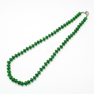 Fashionable Gemstone Beaded Necklaces NJEW-R211-26-1