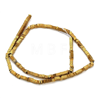 Electroplated Synthetic Non-magnetic Hematite Beads Strands G-P262-22-G01-1