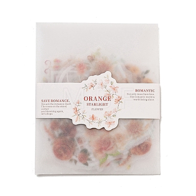 Window & Flower Paper Stickers Set DIY-G120-02F-1