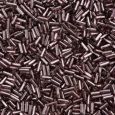 Plated Glass Bugle Beads SEED-S046-01A-40-1