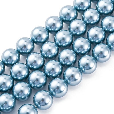Shell Pearl Beads Strands BSHE-K015-12mm-02-1