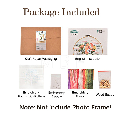 Embroidery Starter Kits DIY-P077-038-1
