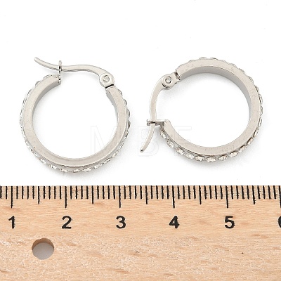 304 Stainless Steel Hoop Earrings EJEW-N0031-11P-1