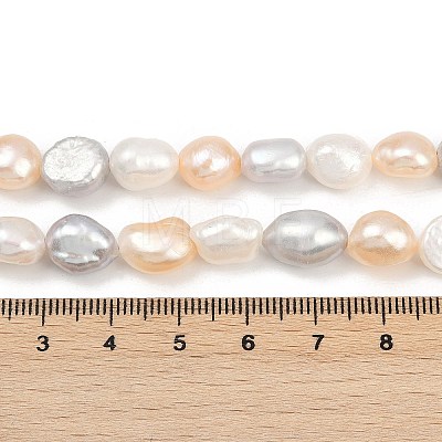 Natural Cultured Freshwater Pearl Beads Strands PEAR-P064-20K-09F-1