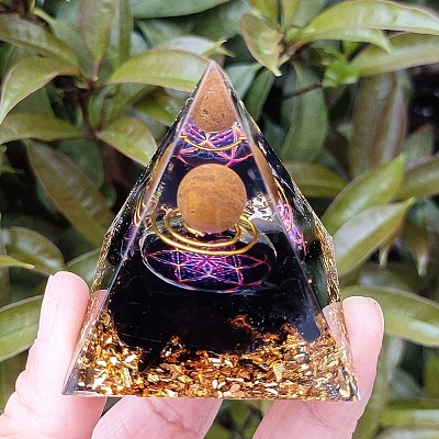 Orgonite Pyramid Resin Energy Generators PW-WG30560-01-1